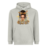 Moon Dust believe praying caucasian messy bun Heavyweight Hoodie - texasbilliewilder
