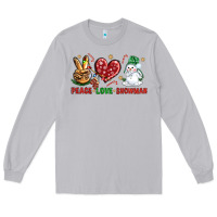 Moon Dust peace love snowman Long Sleeve Tee - NancyCooperArtShop