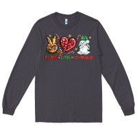 Smoke peace love snowman Long Sleeve Tee - NancyCooperArtShop