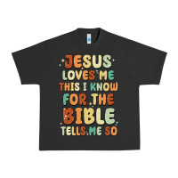 Pigment Black jesus loves me this i know for the bible tells me Urban Heavy Tee - MaliasSmallBusiness