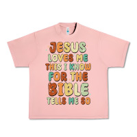 Salmon jesus loves me this i know for the bible tells me Urban Heavy Tee - MaliasSmallBusiness