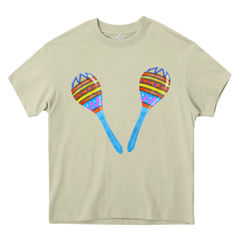 Blue Maracas Heavy Core Tee by FaDigitalArtStudio | Teevron