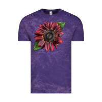 Cloud Purple chocolate sunflower Vintage Tee - LillyAllenDesigns