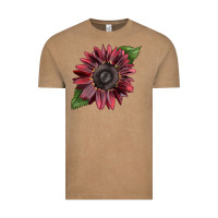 Vintage Coffee chocolate sunflower Vintage Tee - LillyAllenDesigns