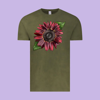 Chocolate Sunflower Vintage Tee Designed By Lillyallendesigns