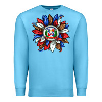 Ocean Blue dominican sunflower Premium Sweatshirt - texasbilliewilder