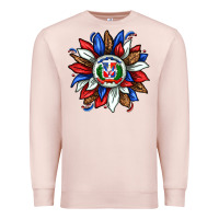Pale Pink dominican sunflower Premium Sweatshirt - texasbilliewilder