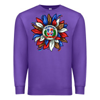 Purple dominican sunflower Premium Sweatshirt - texasbilliewilder