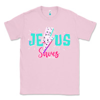 Bubblegum Pink jesus saves Classic Tee - JahusDesignShop