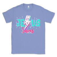 Colony Blue jesus saves Classic Tee - JahusDesignShop