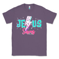 Lavender jesus saves Classic Tee - JahusDesignShop