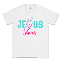 White jesus saves Classic Tee - JahusDesignShop