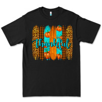Black thankful brushstrokes Premium Tee - AdoDesignShop