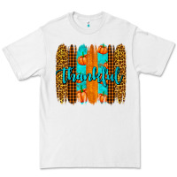 White thankful brushstrokes Premium Tee - AdoDesignShop