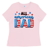 Bubblegum Pink All American dad Ladies Tee - Neo Western