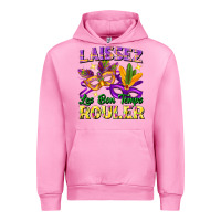 Fuchsia Pink Laissez les bon temps rouler Urban Hoodie - FaDigitalArtStudio