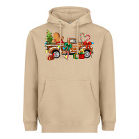 Mushroom gingerbread truck Heavyweight Hoodie - texasbilliewilder