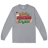 Heather Grey cookie baking crew Long Sleeve Tee - MaliasSmallBusiness