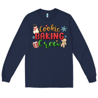 Navy cookie baking crew Long Sleeve Tee - MaliasSmallBusiness