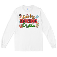 White cookie baking crew Long Sleeve Tee - MaliasSmallBusiness