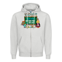 Dove Grey 100 days smarter 100 dias mas brillante Zipper Hoodie - SublimationCraftShop