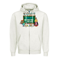 Oatmeal Heather 100 days smarter 100 dias mas brillante Zipper Hoodie - SublimationCraftShop