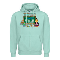 Seafoam 100 days smarter 100 dias mas brillante Zipper Hoodie - SublimationCraftShop