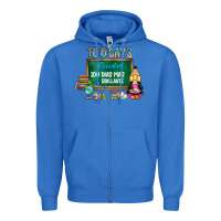 True Royal 100 days smarter 100 dias mas brillante Zipper Hoodie - SublimationCraftShop