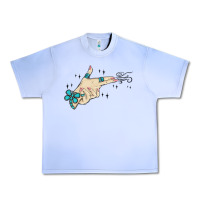 Grape Ice western turquoise gun hand Urban Heavy Tee - MaliasSmallBusiness
