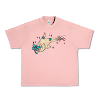 Salmon western turquoise gun hand Urban Heavy Tee - MaliasSmallBusiness