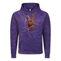 Cloud Purple Orangutan And Baby Vintage Hoodie - LillyAllenDesigns