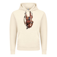 Vintage Artic Orangutan And Baby Vintage Hoodie - LillyAllenDesigns