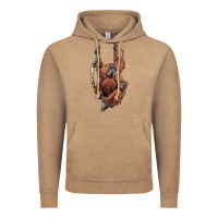Vintage Coffee Orangutan And Baby Vintage Hoodie - LillyAllenDesigns