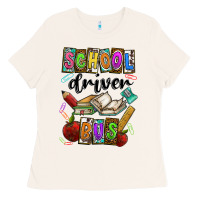 Bone School driver bus Ladies Tee - CowhideDigitalArt