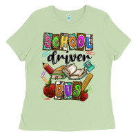Matcha School driver bus Ladies Tee - CowhideDigitalArt