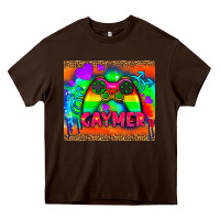 Chocolate Brown lgbtq gaymer and gender symbol tumbler Heavy Core Tee - HRA Design Shop