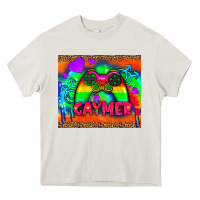 Cream lgbtq gaymer and gender symbol tumbler Heavy Core Tee - HRA Design Shop