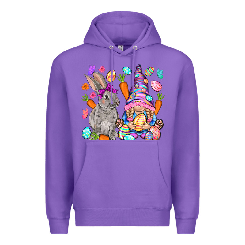 Easter Gnome And Rabbit Easter Day Premium Hoodie by HowdyJamesFarm | Teevron