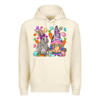 Sandshell Easter gnome and rabbit Easter Day Premium Hoodie - HowdyJamesFarm