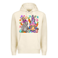 Tofu Easter gnome and rabbit Easter Day Premium Hoodie - HowdyJamesFarm