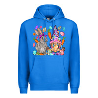 True Royal Easter gnome and rabbit Easter Day Premium Hoodie - HowdyJamesFarm