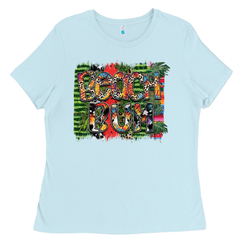 Beach Bum Ladies Tee by SublimationCraftShop | Teevron