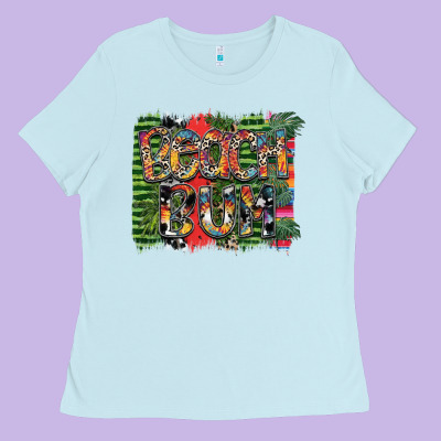 Beach Bum Ladies Tee Designed By Sublimationcraftshop