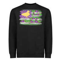 Black mardi gras duck call flag Heavyweight Sweatshirt - MaliasSmallBusiness