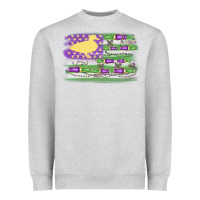 Heather Grey mardi gras duck call flag Heavyweight Sweatshirt - MaliasSmallBusiness