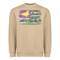 Mushroom mardi gras duck call flag Heavyweight Sweatshirt - MaliasSmallBusiness