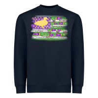 Navy mardi gras duck call flag Heavyweight Sweatshirt - MaliasSmallBusiness