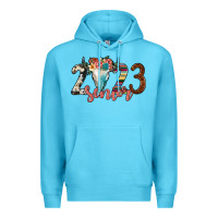 Ocean Blue 2023 senior bull skull Premium Hoodie - JahusDesignShop