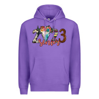 Purple 2023 senior bull skull Premium Hoodie - JahusDesignShop