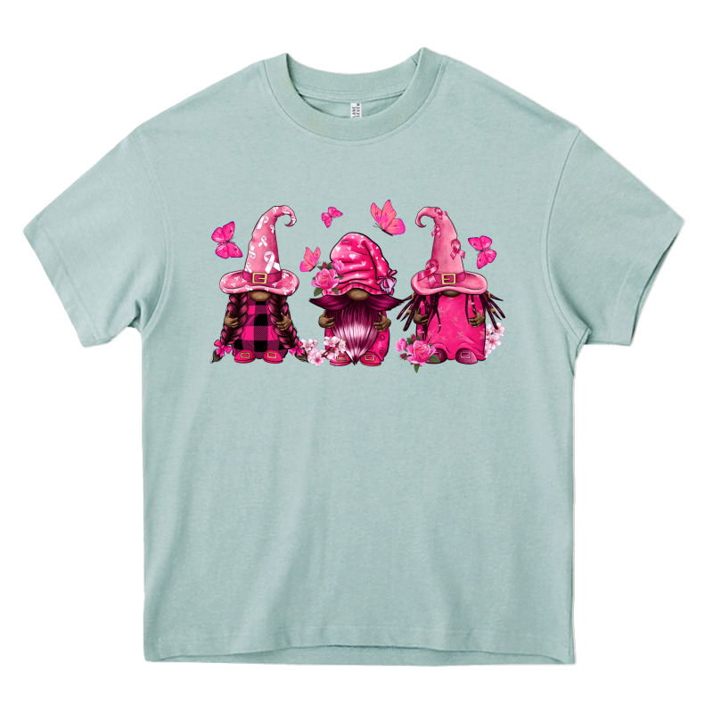 Breast Cancer Afro Gnomies Heavy Core Tee by FaDigitalArtStudio | Teevron